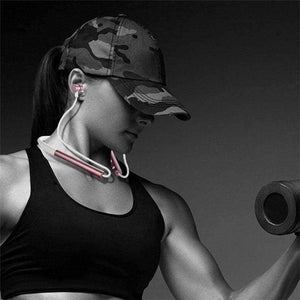 Planet Gates black Sports Earphone Bluetooth Headphone Sweat Proof Magnetic Earpiece Stereo Wireless Headset for Mobile Phone for iphone