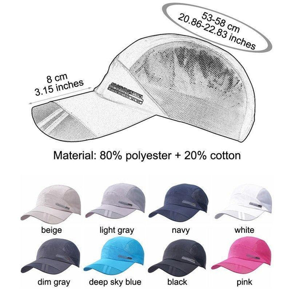 Planet Gates black Sports Hat Lightweight Breathable Soft Outdoor Run Cap Waterproof Headgear