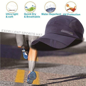 Planet Gates black Sports Hat Lightweight Breathable Soft Outdoor Run Cap Waterproof Headgear