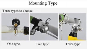 Planet Gates Black Stainless steel Bicycle Bell Bike Cycling Horns Bike Handlebar Bell Bicycle Accessories