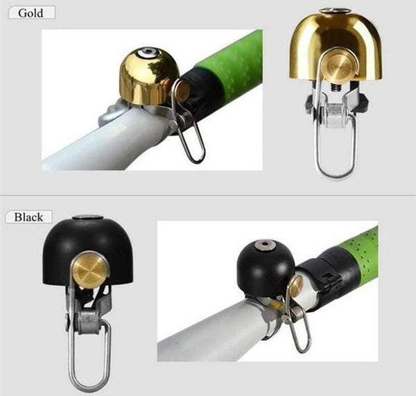 Planet Gates Black Stainless steel Bicycle Bell Bike Cycling Horns Bike Handlebar Bell Bicycle Accessories