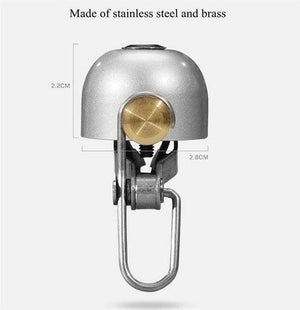 Planet Gates Black Stainless steel Bicycle Bell Bike Cycling Horns Bike Handlebar Bell Bicycle Accessories