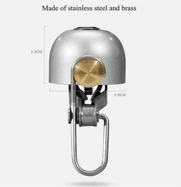 Planet Gates Black Stainless steel Bicycle Bell Bike Cycling Horns Bike Handlebar Bell Bicycle Accessories
