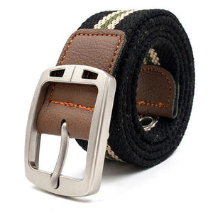 Planet Gates Black stripe 2 / 110cm Military belt outdoor tactical belt men&women high quality canvas belts for jeans male luxury casual straps