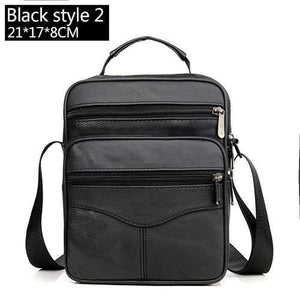 Planet Gates Black style 2 / size range Leather Men Handbag Shoulder Bag Hot Sale Cow Leather Bag Vintage Casual Style Flap Bags Men's Crossbody Bag
