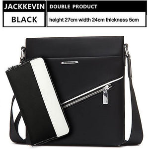 Planet Gates Black Suit / 24x27x5cm Men Bag Fashion Mens Small Shoulder Bags High Quality Oxford Casual Flap Messenger Bag Business Men's Travel Bags