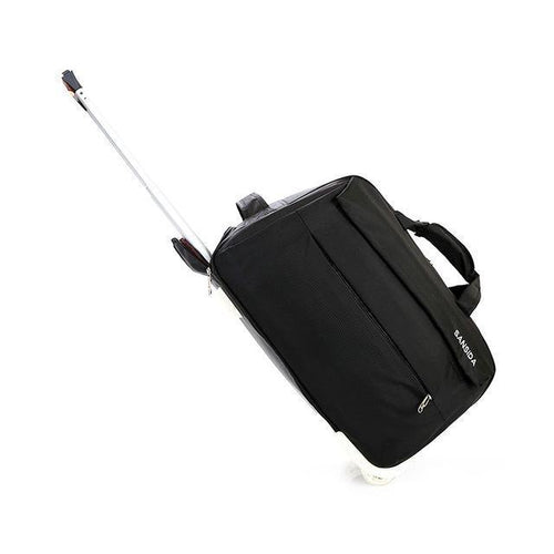 Planet Gates Black Suitcase Fashion Waterproof Luggage Bag Thickening Rolling Luggage Trolley Case Luggage Lady Travel Luggage with Wheels