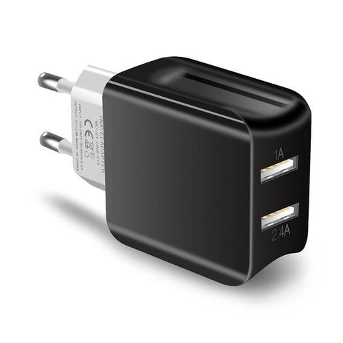 Planet Gates Black Suntaiho Universal Dual USB Port Charger Travel Wall Charger Adapter Smart Mobile Phone Charger for iPhone/Samsung/Xiaomi /iPad