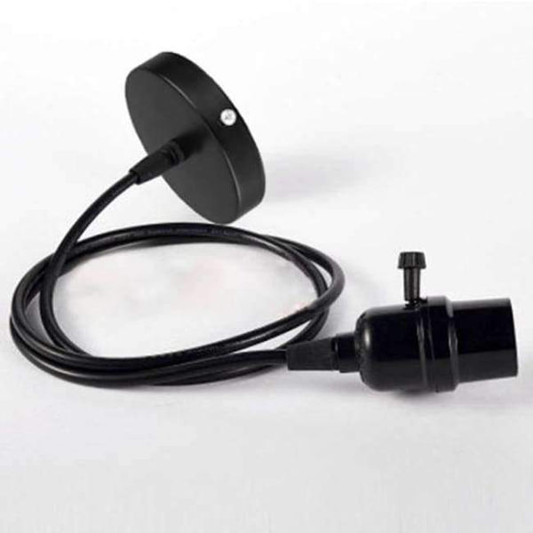 Planet Gates Black Switch Vintage Industrial Retro Pendant Lamp Edison Light E27 Holder Iron Cage Lampshade Warehouse Style Light Fixture Indoor Lighting