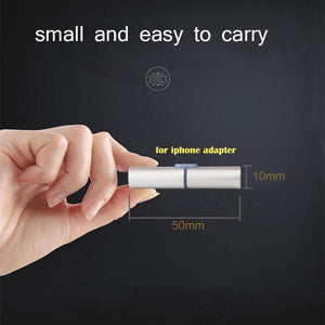 Planet Gates Black T type dual adapter to 3.5mm Jack Earphones Headphone Aux Audio Adapter Converter for Apple iPhone 8 / 7 / 7 Plus IOS 11