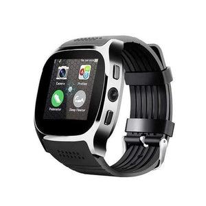 Planet Gates Black T8 Bluetooth Smart Watch With Camera Facebook Whatsapp Support SIM TF Card Call Sports Smartwatch For Android Phone PK Q18 DZ09