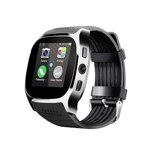 Planet Gates Black T8 Bluetooth Smart Watch With Camera Facebook Whatsapp Support SIM TF Card Call Sports Smartwatch For Android Phone PK Q18 DZ09