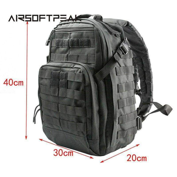 Planet Gates Black Tactical Backpack Molle Military Bag 40L Large  Nylon Outdoor Sports Bags Travel Camping Hiking Hunting Backpack
