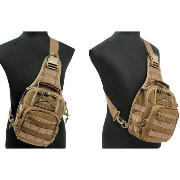 Planet Gates Black TACTICAL Outdoor Military Camouflage Sling Pack 1000D Cordura Urban Sports Chest Bag SWAT Hunting Molle Messenger Bag