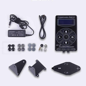Planet Gates Black Tattoo Power Supply Upgrade Tattoo Machine HP-2 Intelligent Digital LCD Makeup Dual Power Tattoo Supplies Set