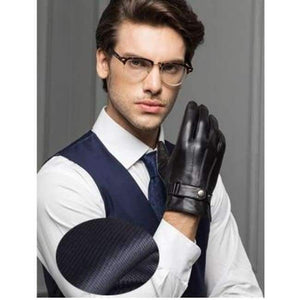 Planet Gates black thin / S YY 8597 Male 2018 Spring/Winter Real Leather Short Thin/Thick Black/Brown Touched Screen Glove Man Gym Luvas Car Driving Mittens