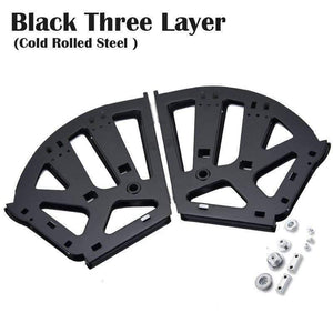 2PCS Furniture Hinges Shoes Drawer Cabinet Hinge Rack Metal Accessories Stainless Steel Foldable Self Fitting Hardware