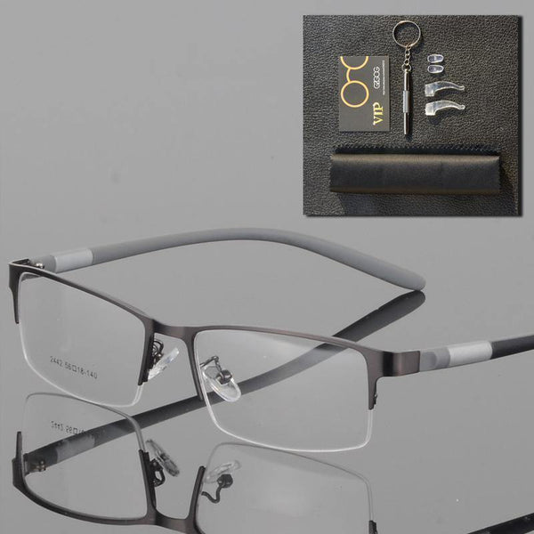 Planet Gates Black Titanium Glasses Frame Men Eyeglasses Computer Optical Prescription Reading Clear Eye Lens