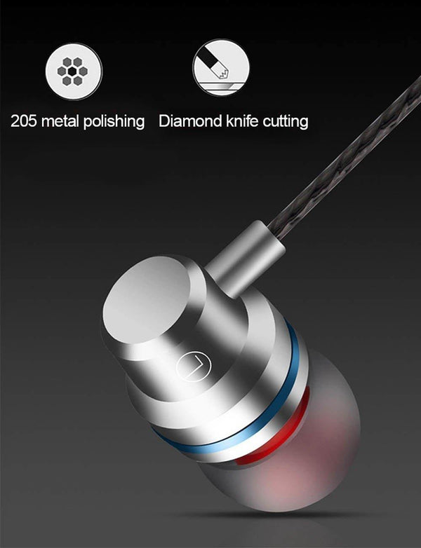 Planet Gates Black TOMKAS In-Ear Earphones Special Edition Headset Clear Bass Earphones With Microphone 5 Colors Metal Heavy Bass Headphones
