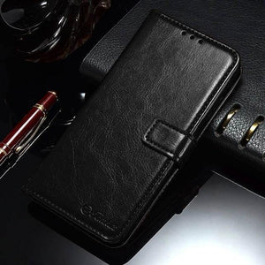 Planet Gates Black TOMKAS Luxury Leather Flip Case for Honor 8x 360 Protective Phone Cover Leather Wallet Silicon Cases for Huawei Honor 8x