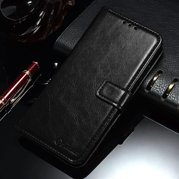 TOMKAS Luxury Leather Flip Case for Honor 8x 360 Protective Phone Cover Leather Wallet Silicon Cases for Huawei Honor 8x - Planet Gates