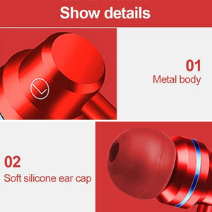 TOMKAS TPE Line Earphone for Phone 5 Color In-ear Earphones and Headphone Heavy Bass for Mobile Phone Clear Bass with Microphone - Planet Gates