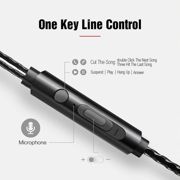 Planet Gates Black TOMKAS Wired Earbuds Headphones 3.5mm In Ear Earphone Earpiece With Mic Stereo Headset 5 Color For Samsung Xiaomi Phone Computer