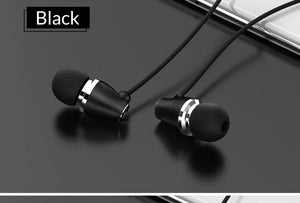 Planet Gates Black TOPK F07 Stereo Bass Earphone  3.5mm Jack In-ear Sport Wired Earphones with mic for iPhone Xiaomi Samsung Phone Computer Headset