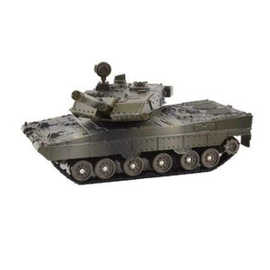 Planet Gates Black Toy Vehicle Military Tiger Metal Tank Model Diecast with light and sound, Pullback 15CM