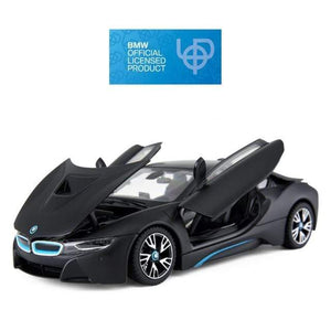 Planet Gates black Toys for Boys 1:24diecast Model Cars  BMW I8 Alloy Car Model Simulation Ornaments Cars Toy  Diecast Model Cars