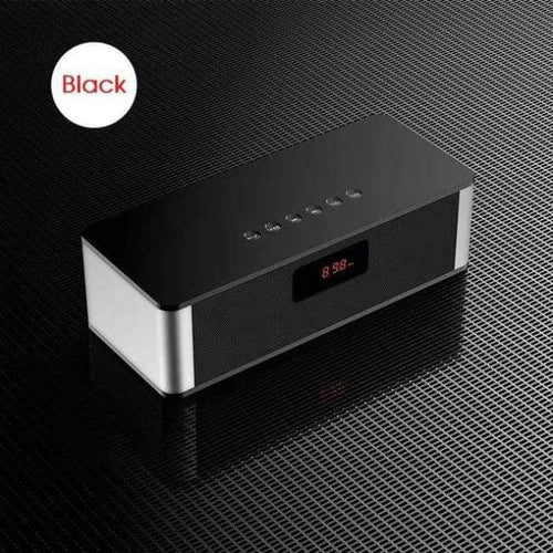 Planet Gates Black TRANSCTEGO wireless Bluetooth speakers desktop computers subwoofer FM radio alarm clock mobile phone stereo support cards