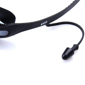 Planet Gates Black Transparent Swim Glasses Kit Coated Lens Anti Fog Swim Goggles Case Nose Clip Ear Plugs Men Women badmuts Swimming Caps Set