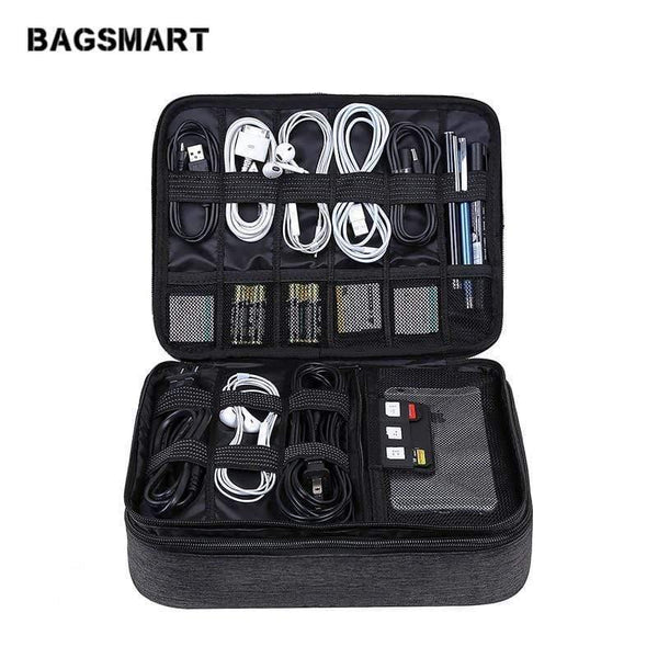 Planet Gates Black Travel Accessories Bags Date Cable Digital Finishing Bag Data Charger Wire Bag Mp3 Earphones Usb Flash Drive Bag