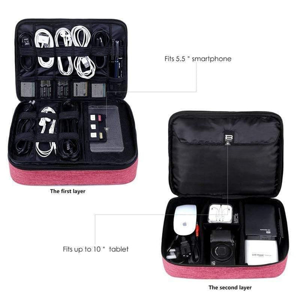 Planet Gates Black Travel Accessories Bags Date Cable Digital Finishing Bag Data Charger Wire Bag Mp3 Earphones Usb Flash Drive Bag