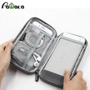 Planet Gates Black Travel cable Storage Bag Hard Drive Organizers For cellphone Earphone power bank Oxford Cloth USB Electronic Accessories bag