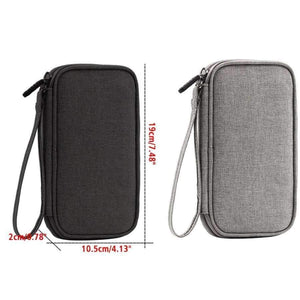 Planet Gates Black Travel cable Storage Bag Hard Drive Organizers For cellphone Earphone power bank Oxford Cloth USB Electronic Accessories bag