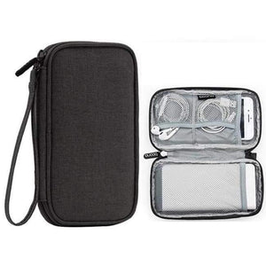 Planet Gates Black Travel cable Storage Bag Hard Drive Organizers For cellphone Earphone power bank Oxford Cloth USB Electronic Accessories bag