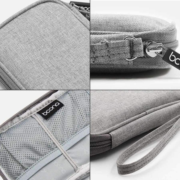 Planet Gates Black Travel cable Storage Bag Hard Drive Organizers For cellphone Earphone power bank Oxford Cloth USB Electronic Accessories bag