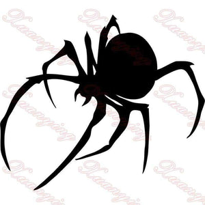 Planet Gates Black Trendy Stickers Car Styling Black Widow Spider Car Stickers Motorcycle Vinyl Decal Exterior Accessories JDM