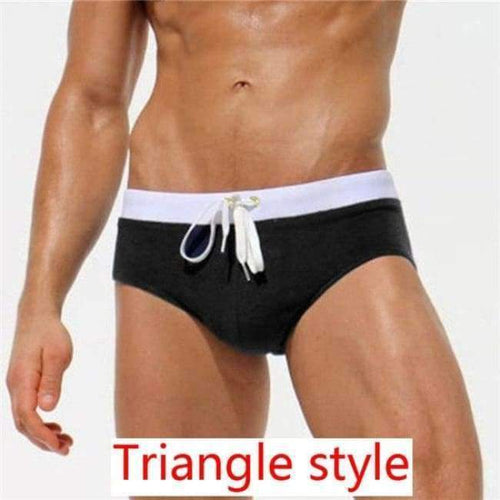 Planet Gates Black Triangular / S Summer Swimwear Men Swimsuit Maillot De Bain Boy Swim Suits Boxer Shorts Swim Trunks Swimming Surf Banadores mayo sungas