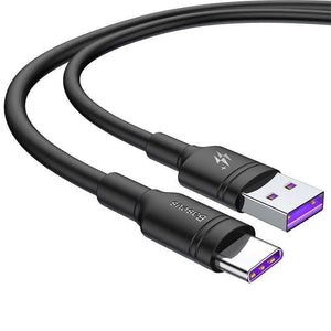 Basus 5A USB Type C Cable for Huawei P30 Mate 30 Pro Supercharge Quick Charge 3.0 Fast Charging for Xiaomi 9 USB-C Charger Wire