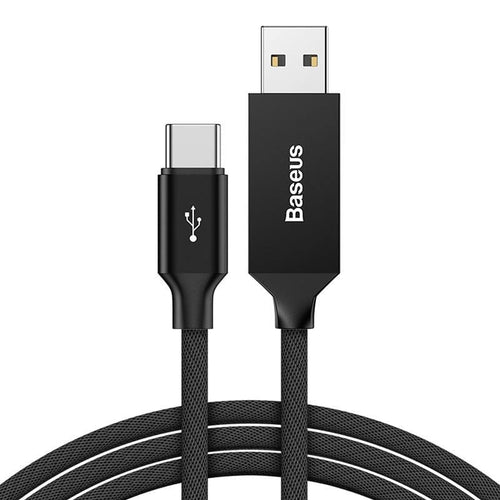 Baseus USB Type C Cable for Samsung Note 8 S8 S9 Plus Qucik Charge 3.0 Type C Cable for Xiaomi Mi 8 9 USB-C Mobile Phone Cables