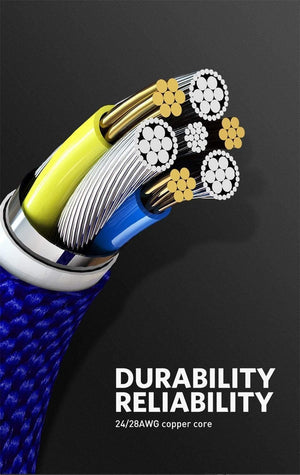 Planet Gates Black / Type C USLION LED Magnetic USB Cable Fast Micro USB Type-C Magnet Charger usb c Data Cable for Samsung Xiaomi Mobile Phone Charge Cable