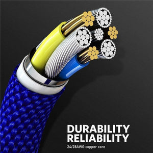 Planet Gates Black / Type C USLION LED Magnetic USB Cable Fast Micro USB Type-C Magnet Charger usb c Data Cable for Samsung Xiaomi Mobile Phone Charge Cable