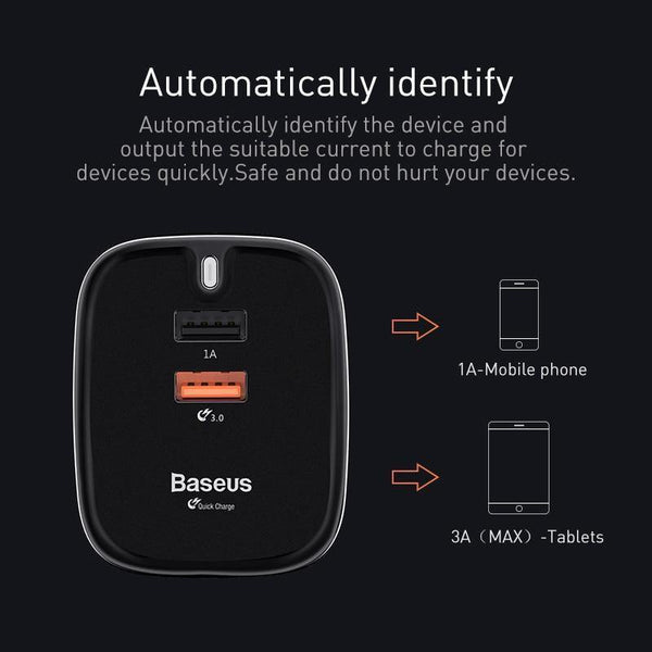 Planet Gates Black / UK USB Charger Quick Charge 3.0 UK Plug Double Port Travel Wall Charger Adapter QC3.0 Mobile Phone Charger For iPhone Xiaomi