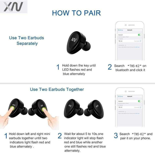 Planet Gates Black / United States K2 K5 Mini twins headphone Bluetooth 4.1 Earphone fone de ouvido Bluetooth with mic for iphone 8/ Xiaomi /huawei