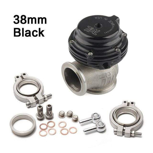 Planet Gates Black Universal 38mm External Wastegate V-Band Flanged Turbo Waste Gate For Supercharge Turbo Manifold With Logo MV-S 38mm Wastegate
