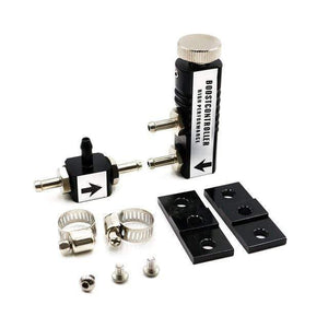 Planet Gates black UNIVERSAL ADJUSTABLE MANUAL TURBO BOOST CONTROLLER KIT 1-30 PSI IN-CABIN BX100268