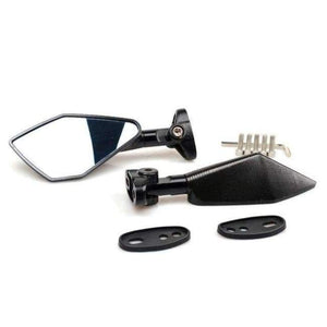 Planet Gates Черни универсални CNC огледала за мотоциклети Аксесоари за части за скутери Мото огледала за обратно виждане за BMW R1200GS S1000RR F650GS F800GS R1200R