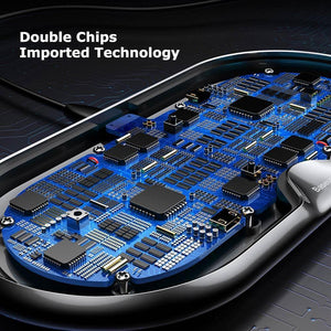 Planet Gates Black / Universal Wireless Charger Dual Pad Silicone Fast Charging Xiaomi Samsung Iphone 10W Speed CN Plug For Phone Chargers